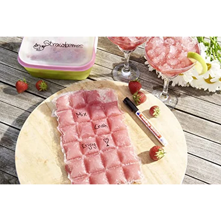 edding 8000 Tiefkühlmarker - schwarz - 1 frostsicherer Marker - Rundspitze 1 mm - zum Beschriften von Gefrierbeuteln und Gefrierbehältern - ideal für Kühlhäuser, Labore, Tupperware, Gefrierschränke. – Bild 5