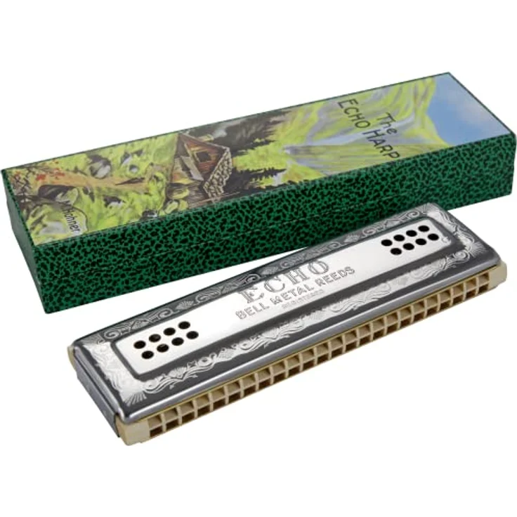 Hohner M569633 Echo Harp 96 C/G Mundharmonika – Bild 1