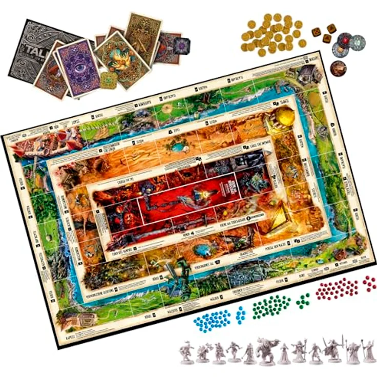 Avalon Hill Talisman: Die magische Quest Brettspiel, 5. Auflage - Deutsche Version, 12 detaillierte Figuren, epische Reise – Bild 3