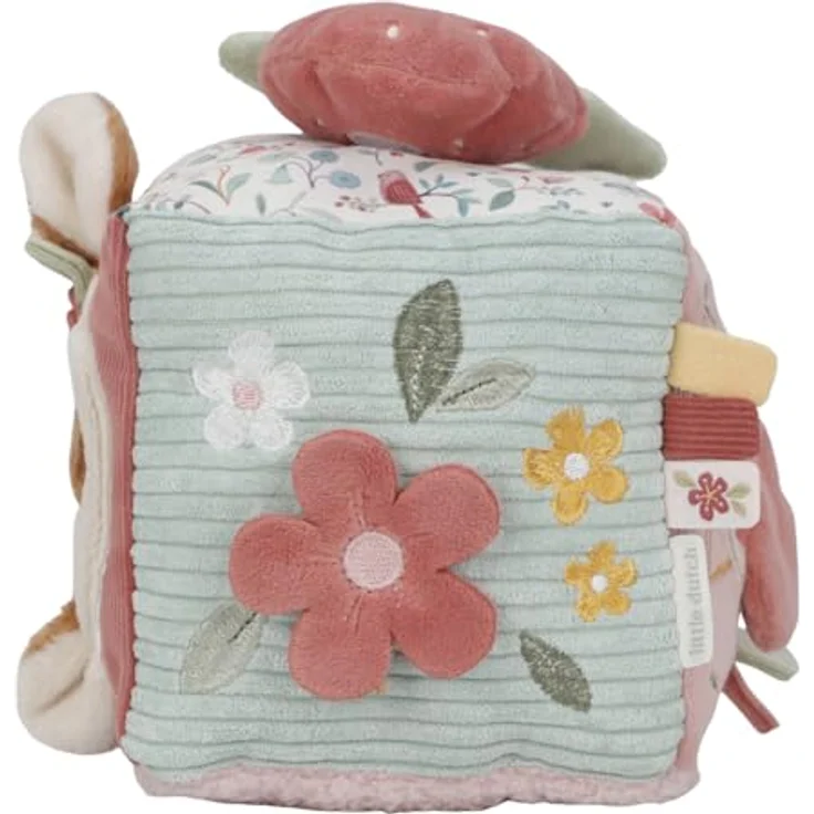 Little Dutch Fairy Garden Aktivitätenkubus, weiches Spielzeug mit verschiedenen Aktivitäten und Texturen, 14 x 14 x 14 cm – Bild 3