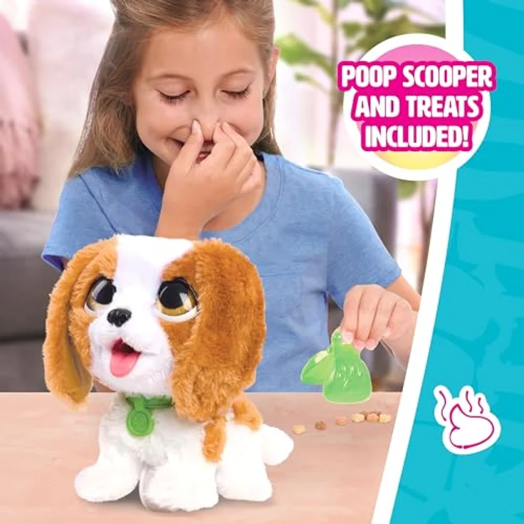 Just Play FurReal Poop-A-Lots Spaniel King Charles, interaktiver Funktionsplüsch für Kinder ab 3 Jahren – Bild 5
