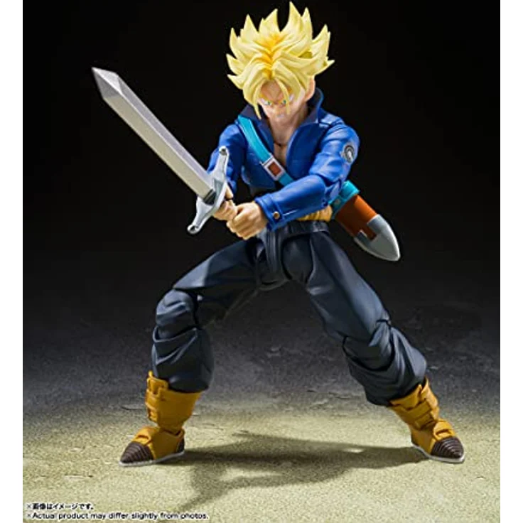TAMASHII NATIONS Dragon Ball Z - Super Sayan Trunks - Figurine S.H. Figuarts 14cm, Sammelfigur – Bild 5