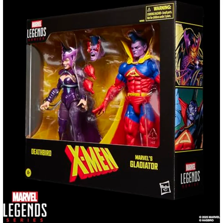 Marvel Legends Series X-Men Deathbird & Marvel’s Gladiator, 2er-Pack Action-Figuren mit über 20 Bewegungspunkten und 3 Accessoires, 15 cm – Bild 3