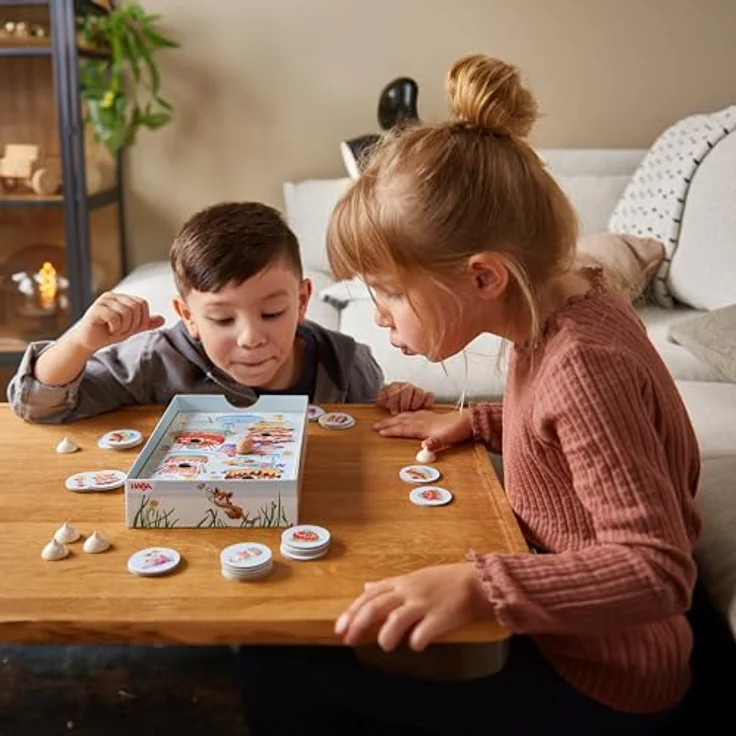 HABA 1307030001 Pustekuchen, bunt - Spiel zur Förderung der Mundmotorik und Geschicklichkeit, ideal für Kinder ab 4 Jahren – Bild 3