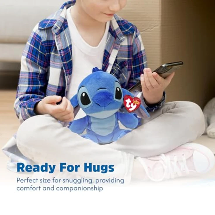 TY Disney Beanies Stitch Plüschtier - Weicher Teddy für Kinder und Babys - Kuscheliges Sammler-Stofftier, blau - Preisvergleich – Bild 3