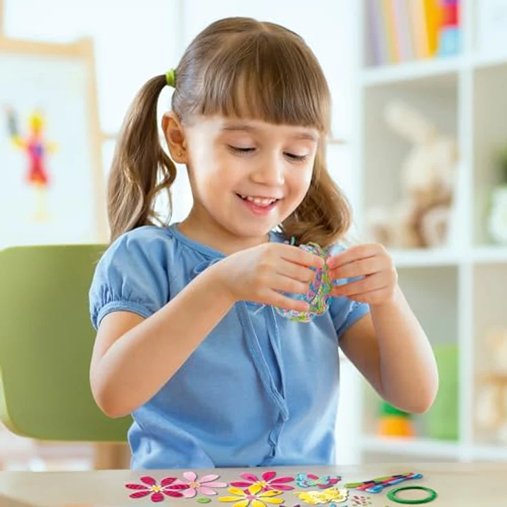 Ravensburger BeCreative Mini Kreativset, Freundschaftsbändchen & Blumen mit Anleitung, Made in Europe – Bild 2