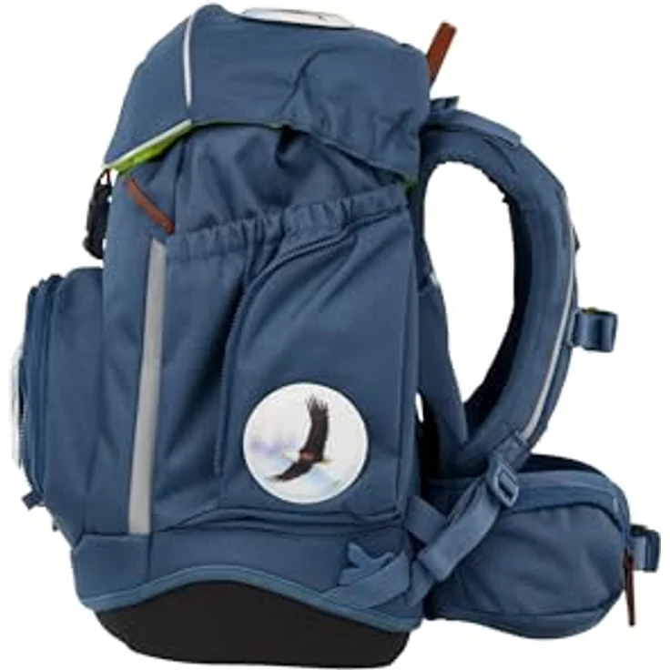 ergobag Pack Set, ergonomischer Schulrucksack 6-teilig für 1. Klasse, flexible Trennung, wasserdicht, mit 4 Kletties, in bunt – Bild 3