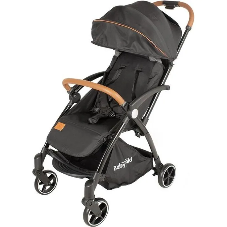Babytrold Skagen Kinderwagen, kompakter Buggy mit 3-fach verstellbarem Sitz und 5-Punkt-Sicherheitsgurt