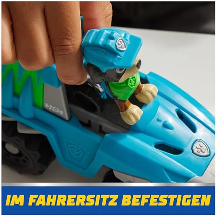 Spin Master PAW Patrol Spielzeug-Auto Rex, Geländefahrzeug aus recyceltem Material, ca. 7 cm mit Rampe – Bild 8