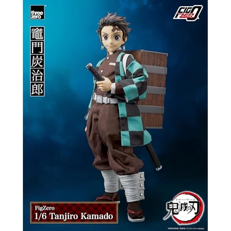 ThreeZero Demon Slayer: Kimetsu no Yaiba FigZero Actionfigur 1/6 Tanjiro Kamado, detailreiche Nachbildung aus PVC, ABS und Metall, 27 cmhöhe, inklusive Zubehör – Bild 12