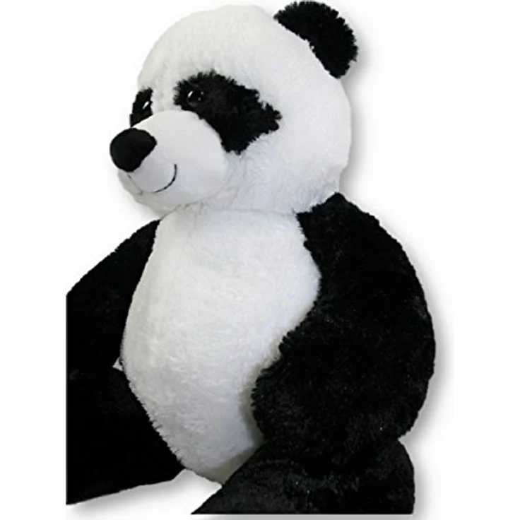 Geschenkestadl Panda Bär, 100 cm großes Kuscheltier Teddybär in Schwarz/Weiß, extrem weich und dekorativ – Bild 2