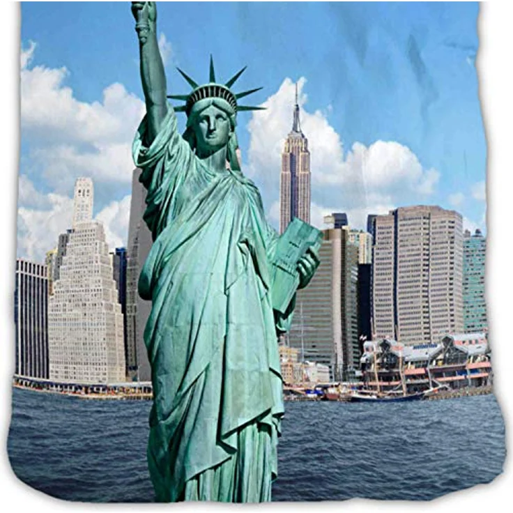 ESPiCO Bettwäsche Sleep and Dream New York Freiheitsstatue Amerika Skyline Empire State Building Liberty Renforcé, Größe:135 cm x 200 cm – Bild 3