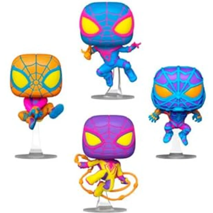Funko Pop! Games: Miles Morales - 4 Pack - Schwarzlicht - Vinyl-Sammelfigur 9,5 cm - Geschenkidee – Bild 2