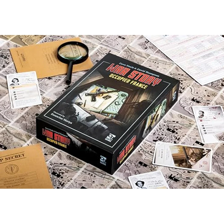 Asmodee War Story: Occupied France, Kooperatives Kartenspiel für 1-6 Spieler, mit 80+ Karten und 90+ Tokens – Bild 8