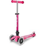 MICRO Mini micro Deluxe Foldable LED | Das original Kinderroller ab 2 Jahren | Inklusive LED Rollen | Blau