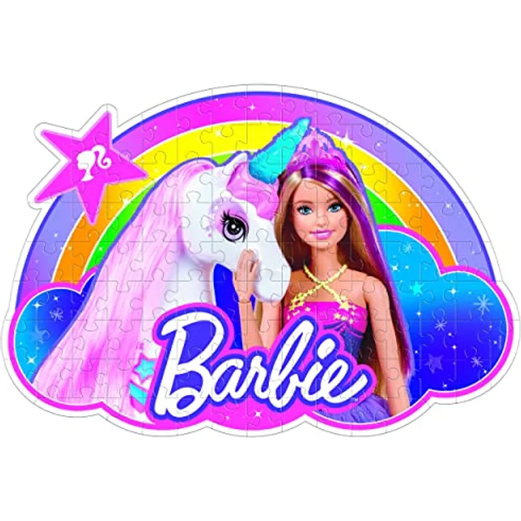 Clementoni 80511 Barbie Supercolor Puzzle, 104 Teile Kinderpuzzle, 48,5 x 33,5 cm, Made in Italy, Amazon Exclusive, ab 6 Jahren – Bild 3