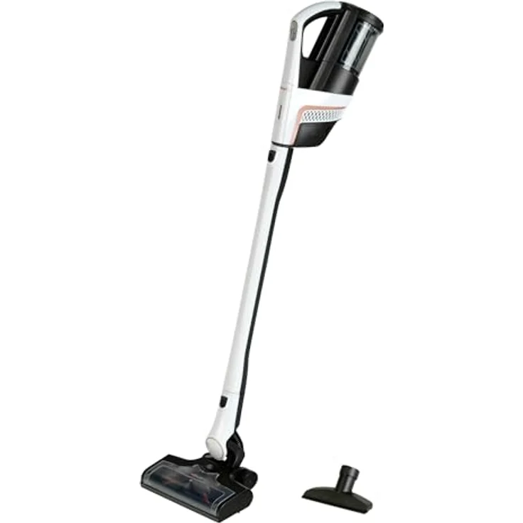 Theo Klein 6832 Miele Triflex Staubsauger, Interaktiver Spielzeugstaubsauger mit batteriebetriebenem Motor und flexibler Bodendüse, für Kinder ab 3 Jahren – Bild 1