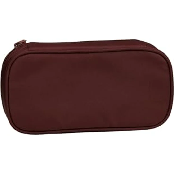 satch Schlamperbox extra groß inkl. Trennfach Reißverschlussfach Stiftehalter Geodreieck Sichtfenster für Stundenplan Nordic Ruby - Beere – Bild 2