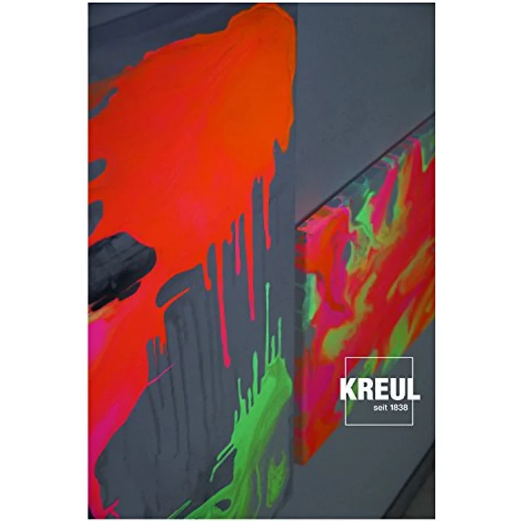 Kreul Solo Goya Triton Acrylfarbe fluoreszierend pink, 750 ml Flasche, schnell matt trocknend, Wasserbasis, hohe Farbintensität, vielseitig einsetzbar – Bild 5