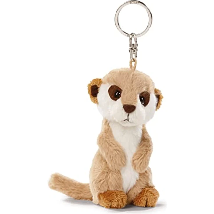 NICI 47871 Schlüsselanhänger Erdmännchen Green 10cm, braun, 10 cm – Bild 1