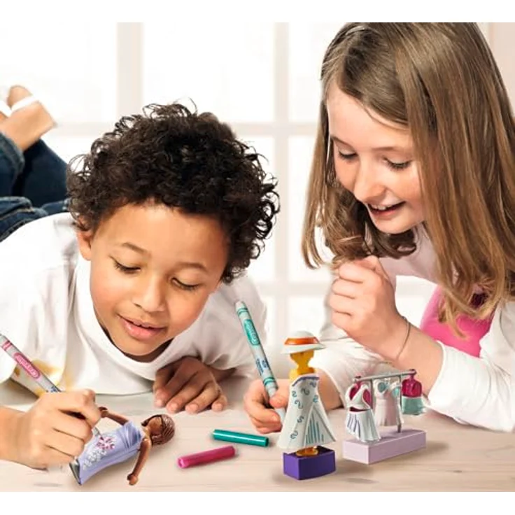 Playmobil Fashion - PLAYMOBIL Color: Fashion Design Set mit wieder abwaschbaren Stiften und vier Wechselperücken, weiß – Bild 5