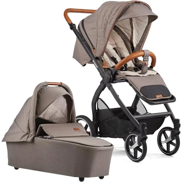 Gesslein FX4 Swing 2in1 Kombikinderwagen-Set mit Babywanne Panorama Lyx, Leichtgewicht, ergonomische Liegeposition, inkl. Zubehörpaket – Bild 2