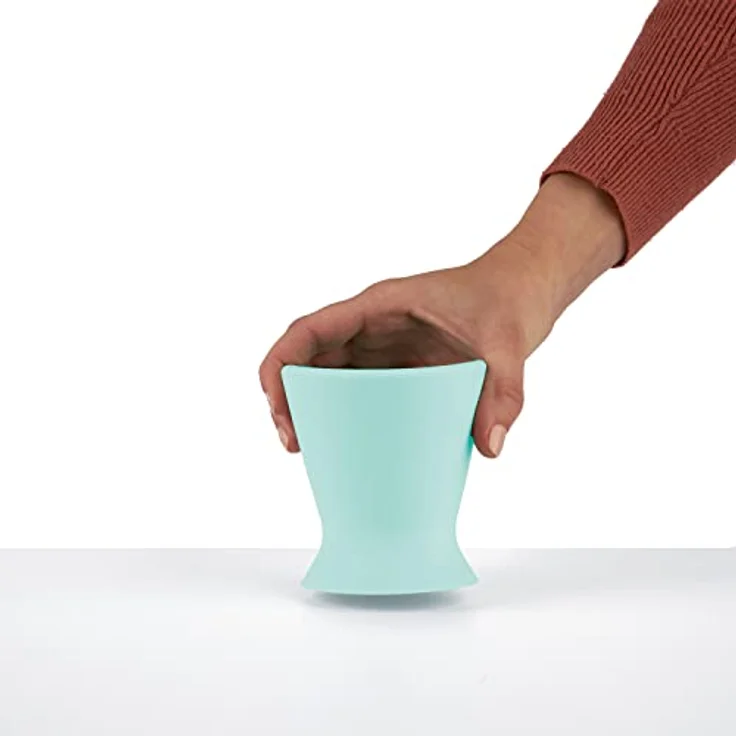 Ingenuity Bokee Babyflaschenhalter Hands Free - EIN-Hand-Flasche oder Trinkbecher Vorbereitung für Baby bis Kleinkind, Grünblau – Bild 2