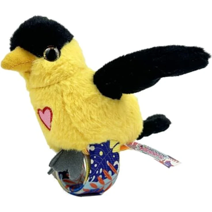 Happy Yappers Interaktiver Plüschvogel, Nachsprech-Modus, Musik & Chirping Sounds, Schlafmodus, wiederaufladbar, schwarz – Bild 1