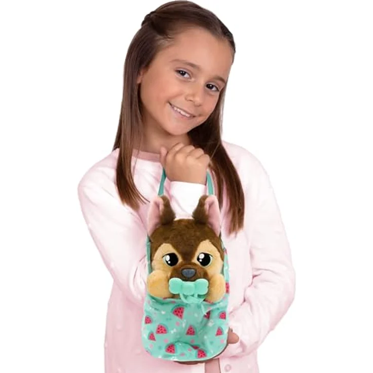 NoBrand Baby Paws Yummy, interaktives Plüschtier in Form eines Deutschen Schäferhundes, 17,5 cm, mehrfarbig, für Kinder ab 1,5 Jahren – Bild 4