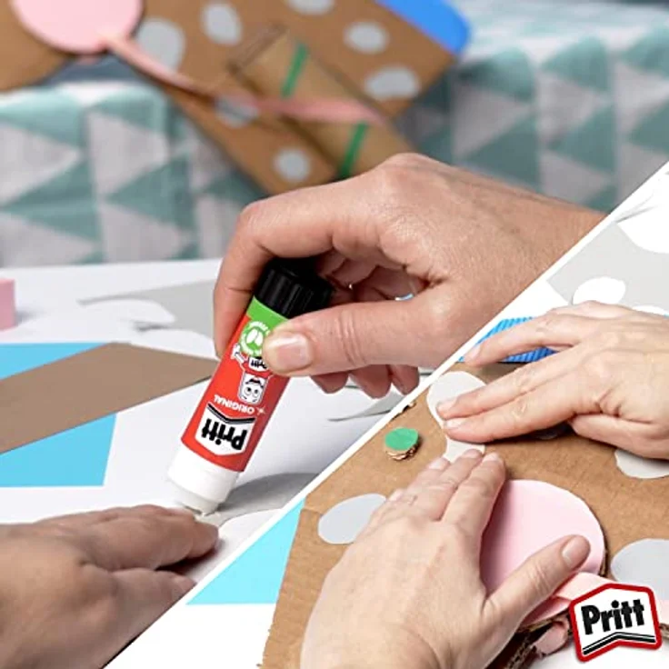 PRITT Klebestift, zuverlässiger Bastelkleber mit starkem Halt und sauberer Anwendung, lösungsmittelfrei – Bild 4