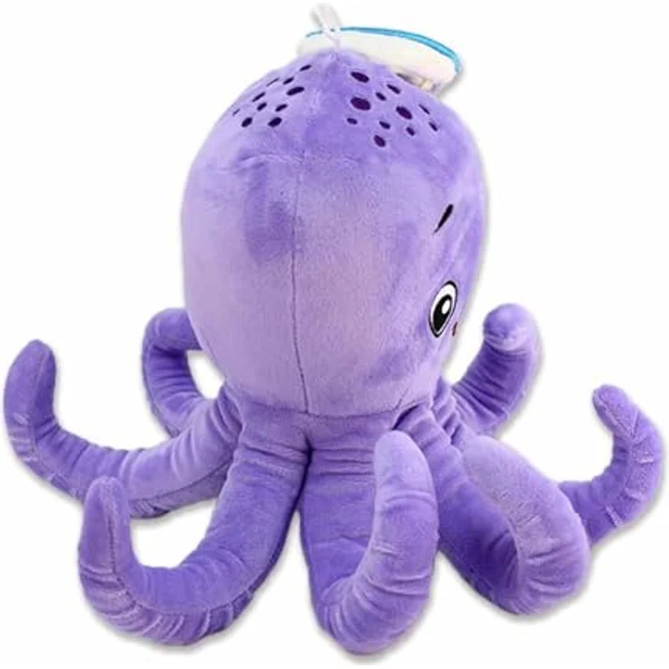 BEMIRO Oktopus Kuscheltier lila mit Matrosenmütze - ca. 30 cm – Bild 3