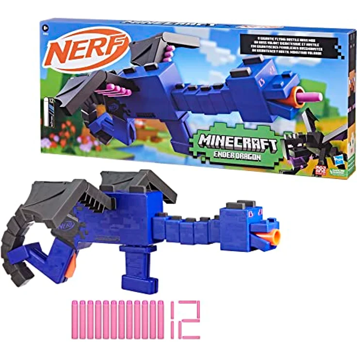 Nerf Minecraft Ender Dragon Blaster und 12 Nerf Elite Darts – Bild 2