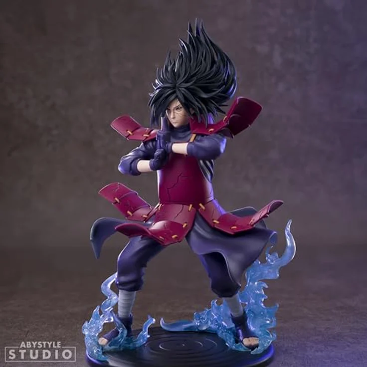 ABYstyle Studio Naruto Shippuden Figurine Madara Uchiha, detaillierte Sammelfigur in imposanter Pose, präsentiert in Fensterbox – Bild 3