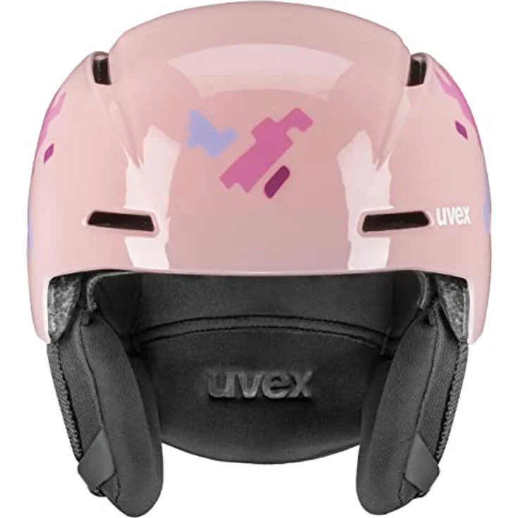 uvex Unisex Kinder, viti Skihelm, pink Puzzle, 51-55 cm – Bild 2