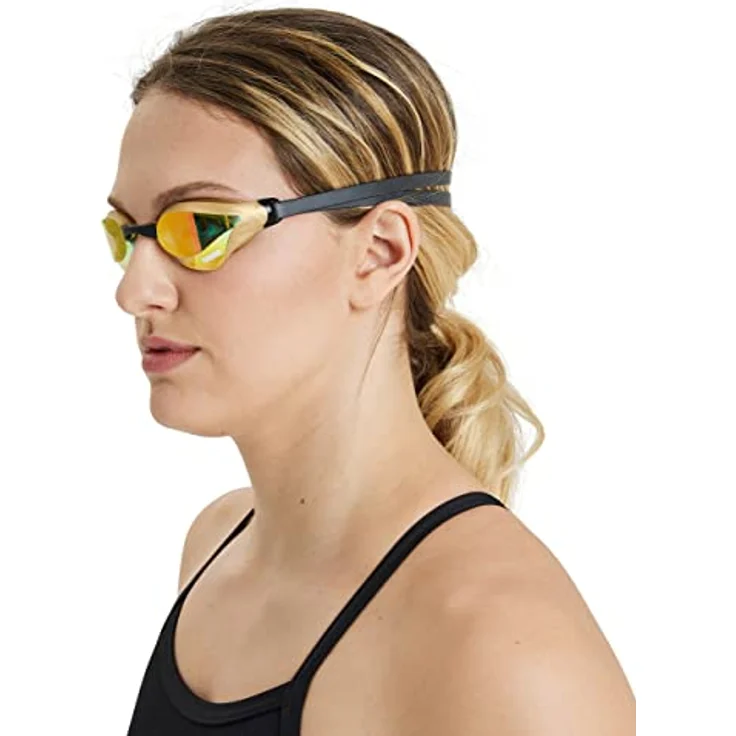 ARENA Schwimmbrille Cobra Core Swipe Mirror Schwimmbrille Unisex Erwachsene Einheitsgröße Kupfergelb – Bild 4