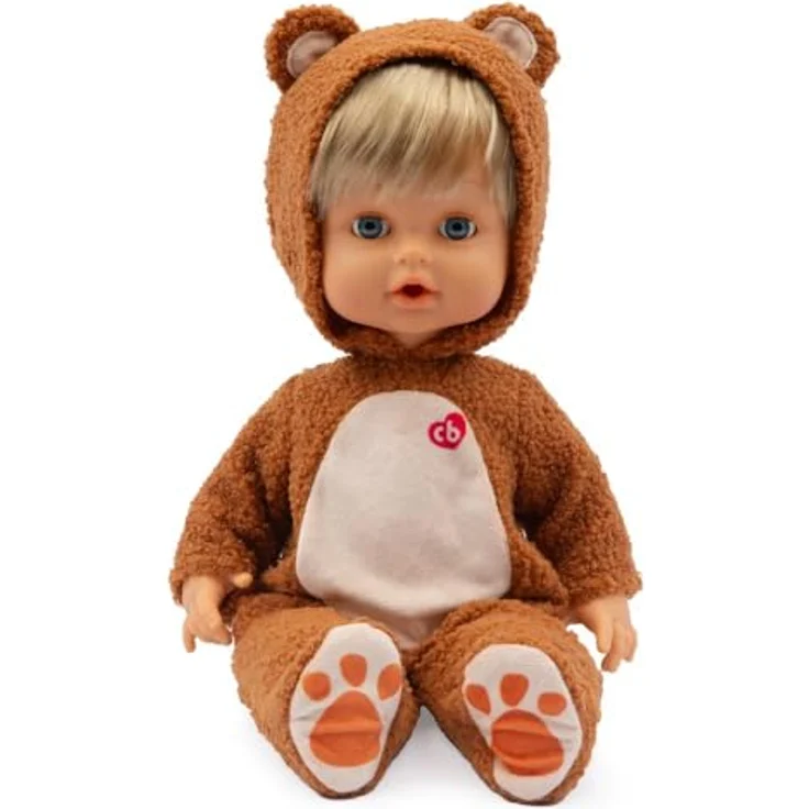 Giochi Preziosi Cicciobello Teddy Bear, Interaktive Puppe 42 cm mit Teddy-Bären-Overall, weint und beruhigt sich mit Schnuller, ab 2 Jahren – Bild 3