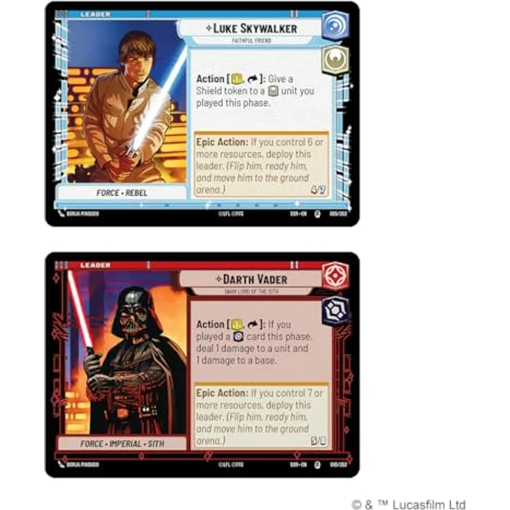 Fantasy Flight Games Star Wars: Unlimited – Spark of Rebellion Two-Player Starter - EN, Sammelkarte mit ikonischen Helden und Raumschiffen – Bild 5