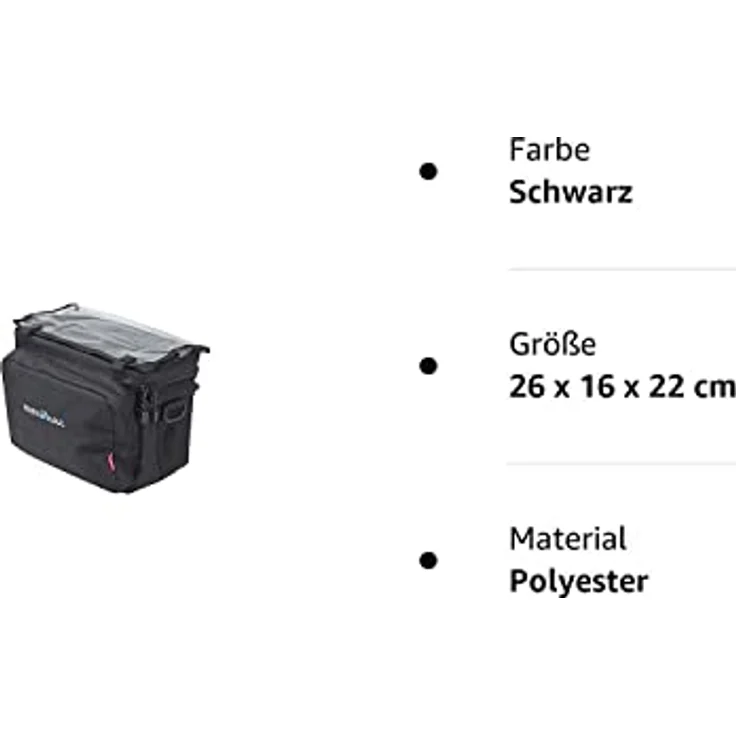Rixen & Kaul Rixen & Kaul KlickFix Daypack Stuurtas, Black, 8 L Rixen & Kaul KlickFix Daypack Stuurtas, Black, 8 L – Bild 2
