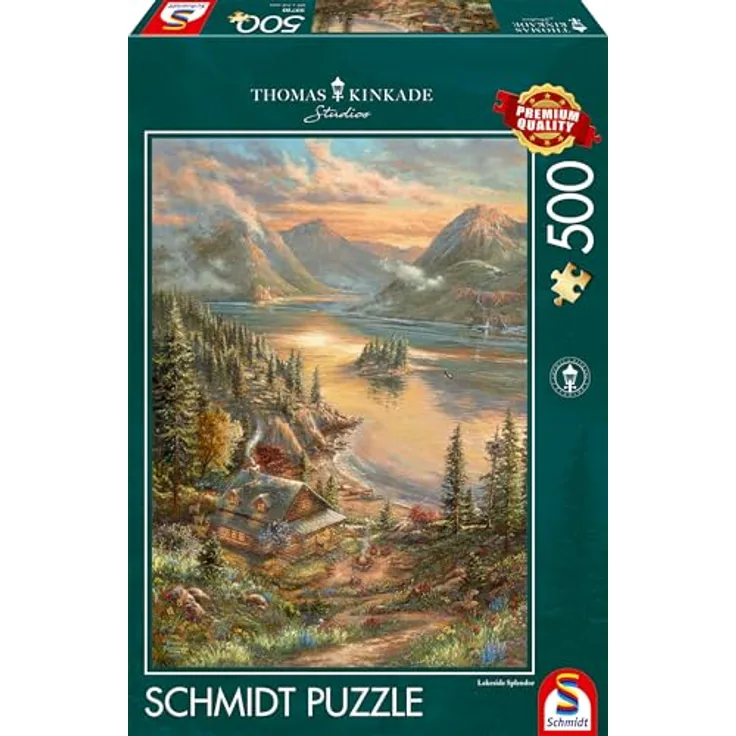 Schmidt Pracht am Seeufer Puzzle, aus ungiftigen Materialien, kinderfreundlich, leicht zu transportieren