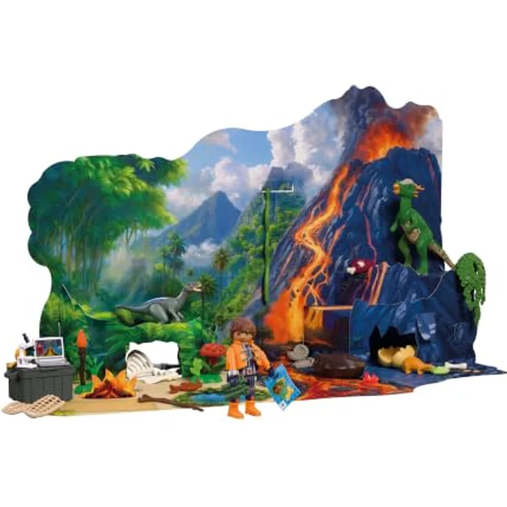 Playmobil Adventskalender - Dino-Expedition, Weihnachtskalender mit festlichen Überraschungen, Modell 72225 – Bild 4