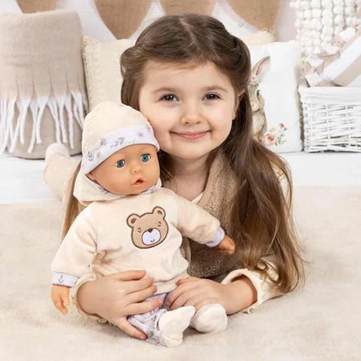Bayer Design Babypuppe interaktiv, 38 cm, spricht Babygeräusche und schließt die Augen – Bild 2