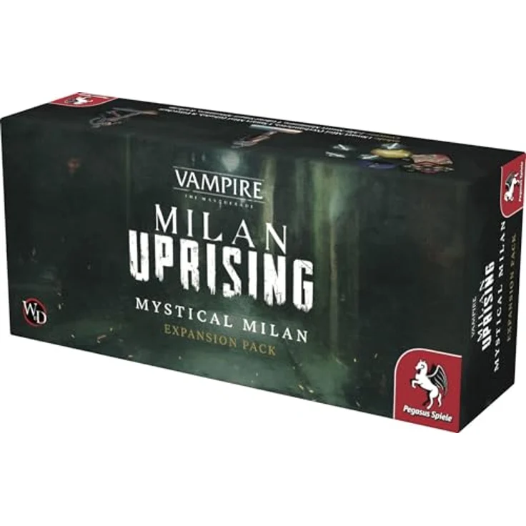 Pegasus Spiele Teburu: Vampire: The Masquerade – Milan Uprising: Mystical Milan, Brettspiel-Erweiterung für 4 Stunden digitale Inhalte, ab 18 Jahren, kompakte Verpackung – Bild 2