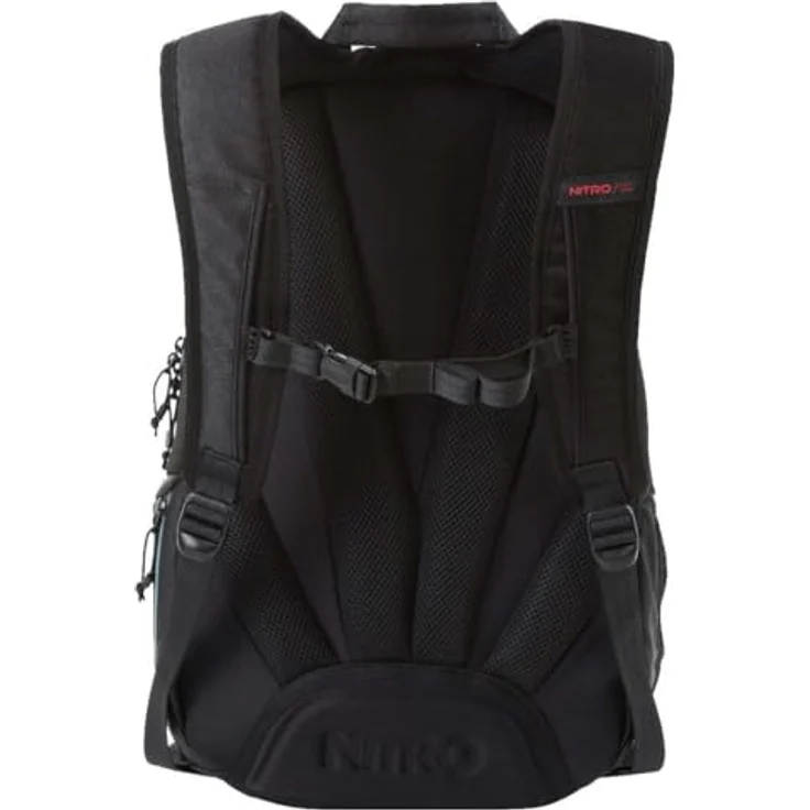 NITRO Schulrucksack Stash, praktischer Polyester-Rucksack mit ausreichend Stauraum, schwarz – Bild 3