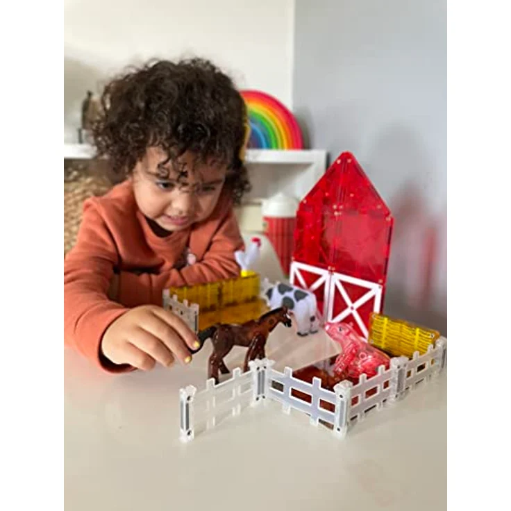 Magna-Tiles Boerderij Set, Magnetische Baukästen mit 25 Teilen für kreatives Spielen – Bild 4