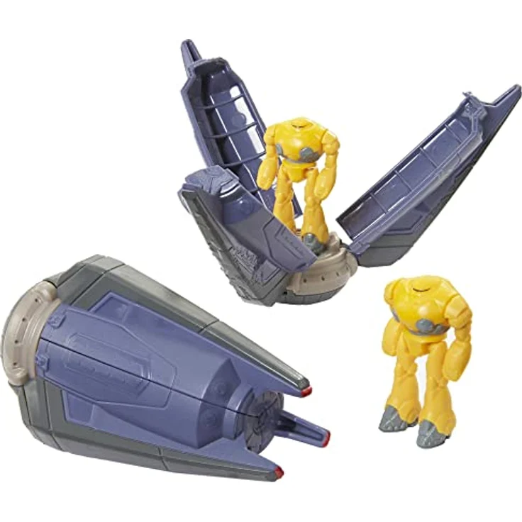 Buzz Lightyear HHJ96 - Superspeed-Serie Zyclops-Raumkapsel Kampfwunden- und Zyclopsfigur, ca. 10 cm langes Fahrzeug und über 4 cm große Figur, Spielzeug für Kinder ab 4 Jahren – Bild 6