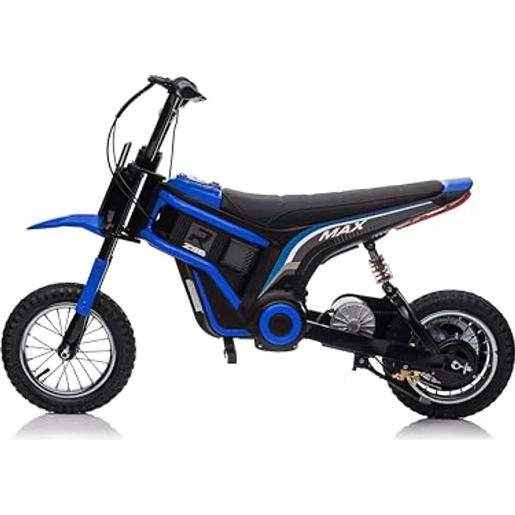 FINOOS Elektro Motorrad Kinder Hurricane 24V, 350W Motor, bis zu 20KM Reichweite, Moto Cross für Kinder von 3,5 – 7 Jahren (Blau) – Bild 4