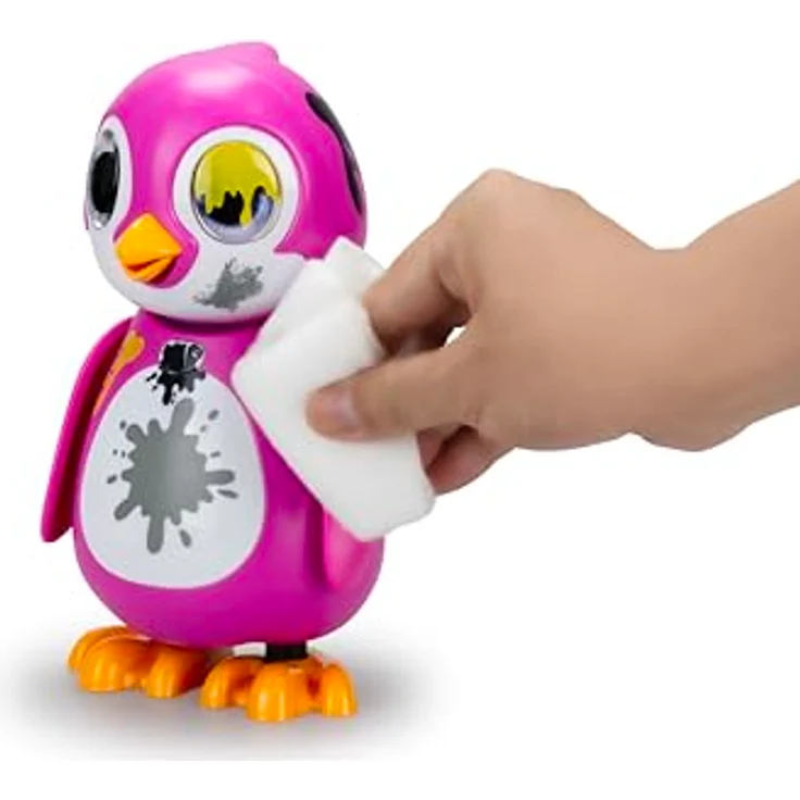Silverlit Rettungspinguin Interaktiver rosa Pinguin mit 20 verschiedenen Emotionen + 5 Zubehörteilen inklusive Ton- und Lichteffekte Lernerlebnis AAA-Batterien inklusive Ab 5 Jahren – Bild 4