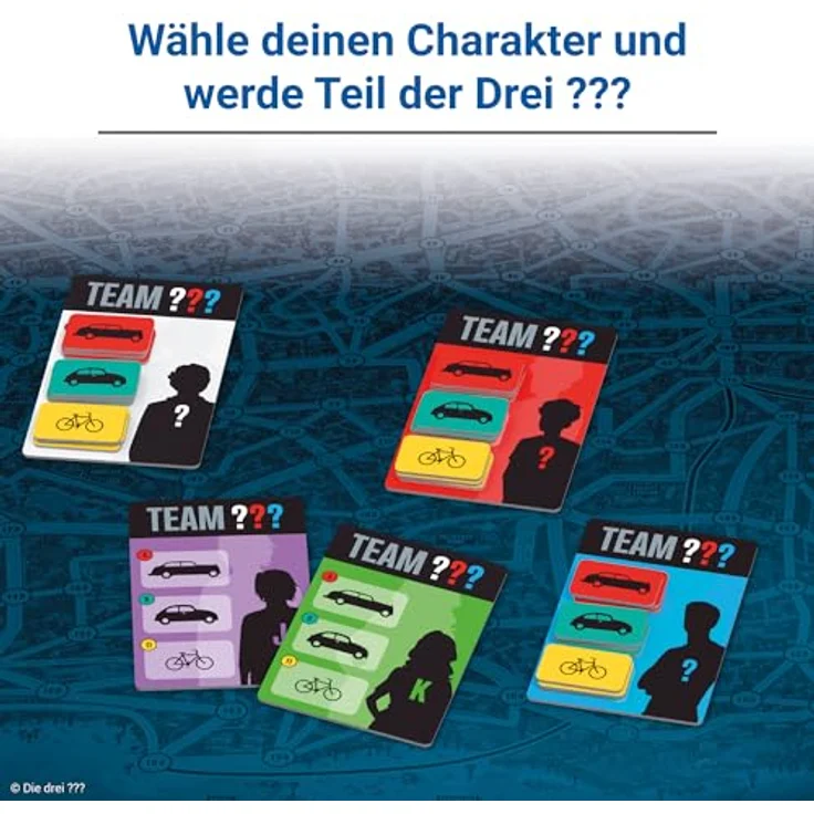 Ravensburger 24741 - Die DREI ??? Scotland Yard - Brettspiel für 2-6 Personen ab 8 Jahren mit Justus Jonas, Peter Shaw und Bob Andrews, spannendes Detektivabenteuer in Rocky Beach – Bild 4