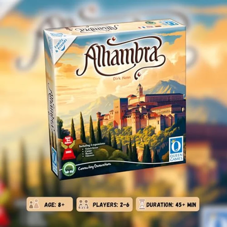 Queen Games Alhambra - Family & Friends, Strategiespiel für Familien, Made in Europe – Bild 2