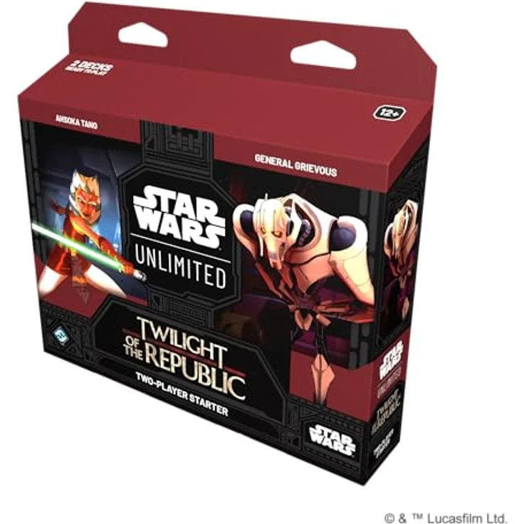 Fantasy Flight Games Star Wars Unlimited Twilight of the Republic Deck Englisch, Zwei-Spieler-Starterset, Ahsoka Tano und General Grievous enthalten – Bild 2